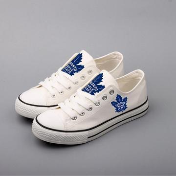 Women's and Youth Toronto Maple Leafs Repeat Print Low Top Sneakers 001